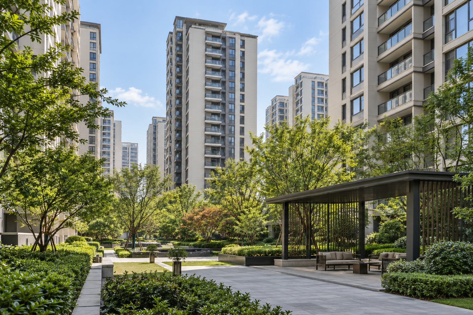 城市之光第四街区建筑示意图（非小区实拍）