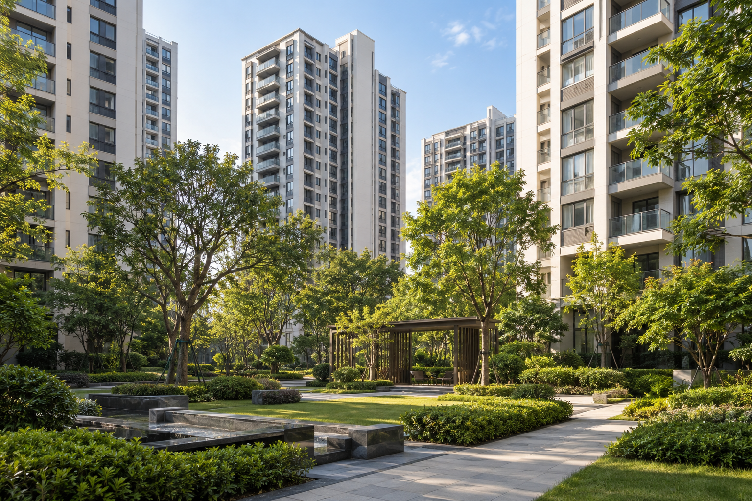 万科城建筑示意图（非小区实拍）